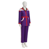 Weapons Aunt Miss Gladys Cosplay Costume Purple With Bag Necklace Halloween Outfit