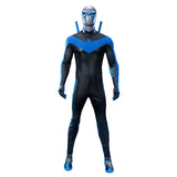 Dick Grayson Nightwing Cosplay Costume Nightwing Leather Jumpsuit Becostume