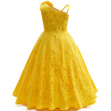 Kids Zoo 2 Movie Judy Hopps Cosplay Costume Yellow Fancy Party Dress Suit Becostume