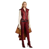Descendants 5 Dark Wonderland Red Queen Cosplay Costume Red Princess Halloween Outfit Becostume