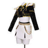 Kpop Demon Hunters Zoey Cosplay Costume Black Golden Dance Outfit Becostume