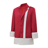 Christmas Vacation Santa Claus Cosplay Costume Christmas Red Coat Costume Becostume