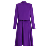 The Testaments Agnes Cosplay Costume Women Purple Halloween Outfit Becostume