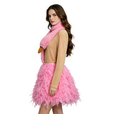 White Chicks Pink Flamingo Cosplay Costume Women Halloween Party Fancy Dress Becostume