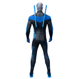 Dick Grayson Nightwing Cosplay Costume Nightwing Leather Jumpsuit Becostume