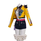 Deluxe Kpop Demon Hunters Rumi Cosplay Costume Yellow Halloween Outfit Becostume
