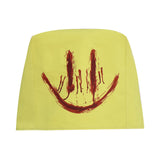 Backrooms Partygoer Face Hood Creepy Bloody Smiley Yellow Head Cover Becostume