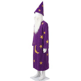 Toy Story 5 Lizard Wizard Cosplay Costume Purple Star Moon Wizard Robe Becostume