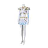 Kpop Demon Hunters Zoey Stage Performance White Dance Costume Halloween Suit Becostume