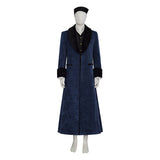 A Christmas Carol Ebenezer Scrooge Cosplay Costume Johnny Victorian Dark Blue Coat Becostume