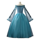 Frankenstein Elizabeth Cosplay Costume Blue Dress Halloween Outfit Becostume