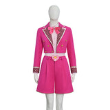 Descendants 5 Pink Hearts Cosplay Costume Princess Pink Costume Halloween Outfit Becostume