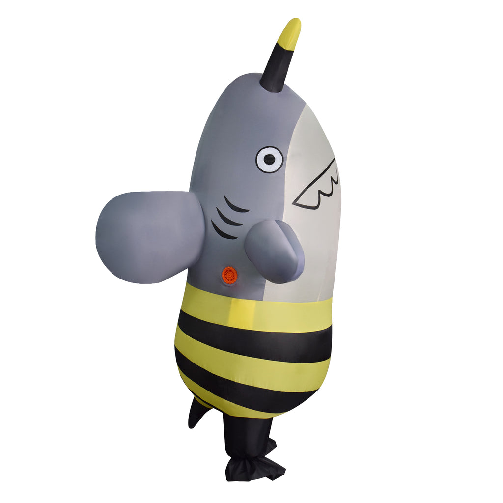 Adult Funny Shark Bee Inflatable Costume Adult Cosplay Party Halloween ...