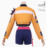 Kpop Demon Hunters Rumi Cosplay Costume Yellow Halloween Party Outfit Becostume