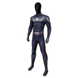 Captain America 2 Steve Rogers Jumpsuit Cosplay Costume Print Becostume