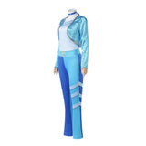 Descendants Rise of Red Chloe Costume Blue Halloween Outfit Becostume