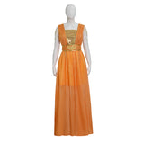 The Lord of the Rings Galadriel Cosplay Costume Female Halloween Orange Dress Becostume