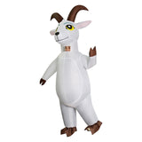 Inflatable White Goat Cosplay Costume Funny Halloween Party Suit Becostume