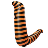 Inflatable Worm Funny Costume Halloween Party Orange Black Striped Blow-up Adult Suit Becostume