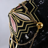 Kpop Demon Hunters Rumi Cosplay Costume Black Golden Halloween Huntrix Outfit Becostume