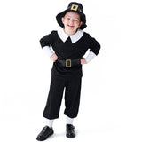 Boys First Pilgrim Cosplay Costume Colonial Times Halloween Suit BEcostume