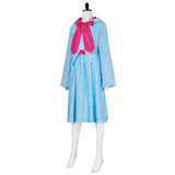 Fairy Godmother Cosplay Costume Woman's Sleeveless Shirt Dress with Hooded Cape Halloween Suit