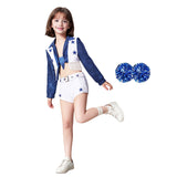 Kids DCC Star Dallas Cowboy Cheerleader Costume High School Cheerleading Uniform Becostume