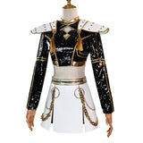 Kpop Demon Hunters Zoey Cosplay Costume Black Golden Halloween Huntrix Outfit Becostume