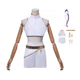 Kpop Demon Hunters Rumi Cosplay Costume White Dance Halloween Outfit Becostume