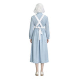 Women Little House on the Prairie Laura Ingalls Wilder Costume Blue Pioneer Prairie Dress