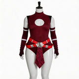 Plus Size Star Wars Ahsoka Tano Cosplay Costume Adult Red Bodysuit Becostume