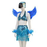 Rio Blue Bird Cosplay Costume Blue Rio Costume Stunning Halloween Outfit Becostume