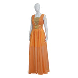 The Lord of the Rings Galadriel Cosplay Costume Female Halloween Orange Dress Becostume