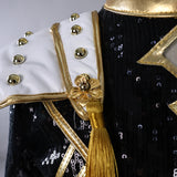 Kpop Demon Hunters Zoey Cosplay Costume Black Golden Halloween Huntrix Outfit Becostume