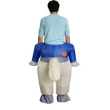 Ride On Shark Inflatable Costume Adult Funny Halloween Cosplay Outfit Becostume