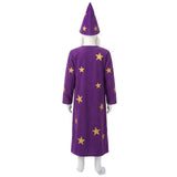 Toy Story 5 Lizard Wizard Cosplay Costume Purple Star Moon Wizard Robe Becostume