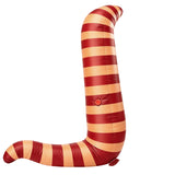 Inflatable Worm Funny Costume Halloween Party Orange Red Striped Blow-up Adult Suit Becostume