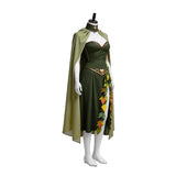 Critical Role Keyleth Cosplay Costume Green Cape Dress Full Set Becostume