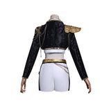 Kpop Demon Hunters Rumi Cosplay Costume Black Golden Halloween Huntrix Outfit Becostume