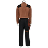 Star Wars Han Solo Cosplay Costume Complete Set Brown Suede Jacket Becostume