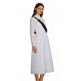 Ready Or Not Grace Cosplay Costume Women's White Wedding Dress Becostume