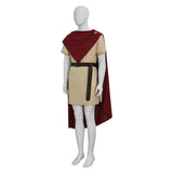 The Odyssey Odysseus Cosplay Costume Red Cape Ancient Roman Toga Suit Becostume