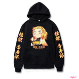 Anime Demon Slayer Hoodie Costume Jacket Sweatshirt Sweater Pullover Fleece Suit Becostume