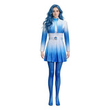 Descendants The Rise of Red Chloe Cosplay Costume Gradient Blue Halloween Outfit Becostume