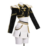 Kpop Demon Hunters Zoey Cosplay Costume Black Golden Dance Outfit Becostume