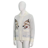 Project Hail Mary Ryan Gosling Cosplay Costume Rocky Grace Zipper Knit Print Sweater Becostume
