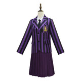 Enid Sinclair School Uniform The Addams Family Wednesday Purple Dress Cosplay Costumes