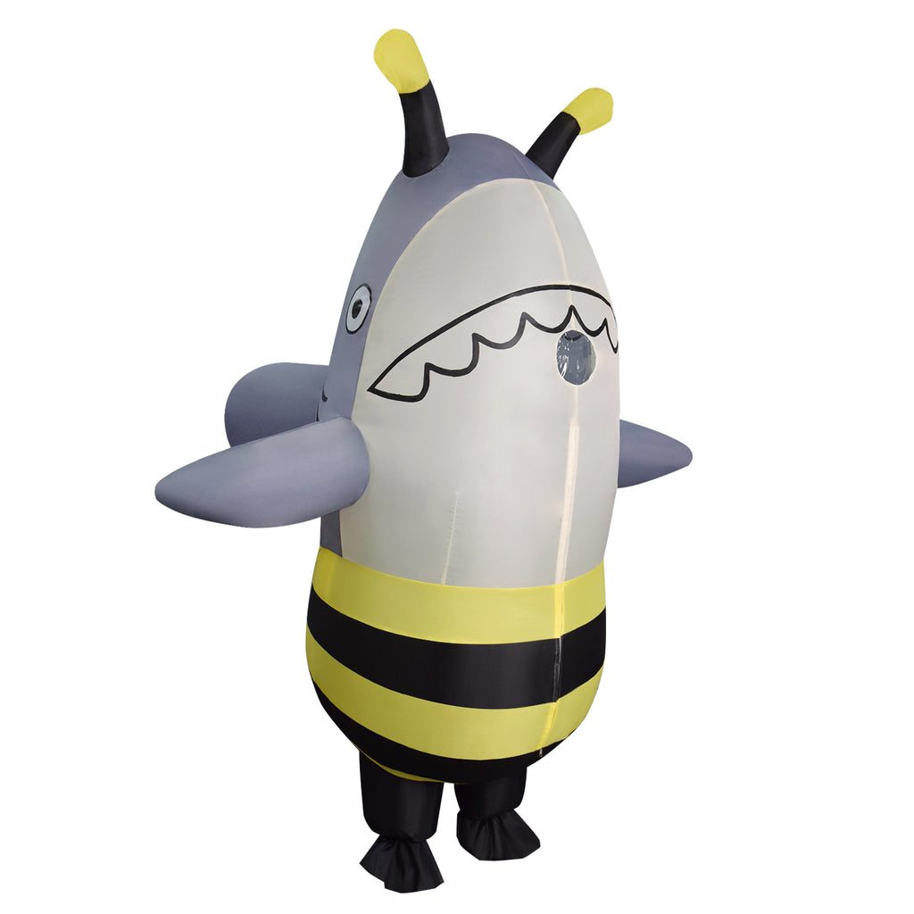 Adult Funny Shark Bee Inflatable Costume Adult Cosplay Party Halloween ...