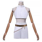 Kpop Demon Hunters Rumi Cosplay Costume White Dance Halloween Outfit Becostume