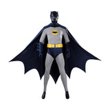 1966 Adam West Batman Cosplay Costume Retro Batsuit Halloween Outfit Becostume